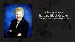 Barbara Crozier Funeral Service