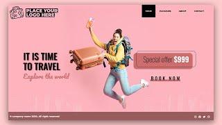 Creative html css lading page design || psd to html || naymurweb