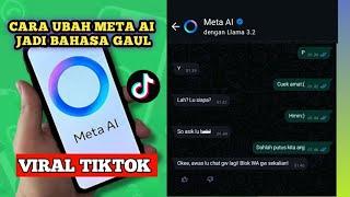 CARA MERUBAH SETTINGAN META AI SUPAYA ASIK BUAT NGOBROL || META VIRAL TIKTOK 