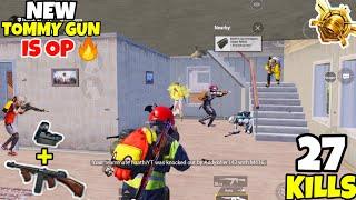 The New Tommy Gun is Too Dangerous in PUBG Mobile • (27 KILLS) • PUBGM (HINDI)