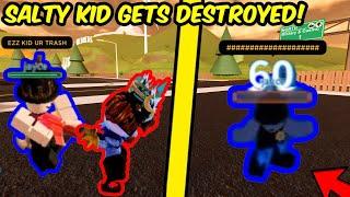 Salty Kid Starts Becoming Toxic After Arresting Me.. So I Destroyed Him! | Roblox Jailbreak