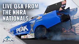 Q&A with Alex Taylor, John Force, and Jack Beckman | Live from the NHRA Nationals | PEAK Auto