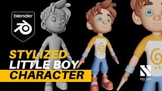 Little Boy Character  | Character Modeling | Blender Tutorial