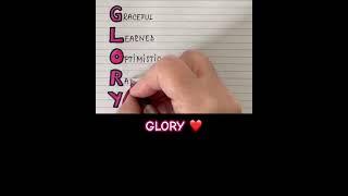 Meaning of the name GLORY #meaning #name #glory