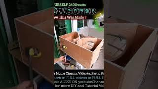 DIY Subwoofer for VIDEOKE, MUSIC, HOME THEATER, KARAOKE, HOME CINEMA @aleksondiy