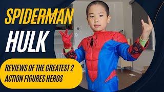 Maxson's Epic Toy Review: Spiderman & The Hulk! #viral #phamlearning #toys