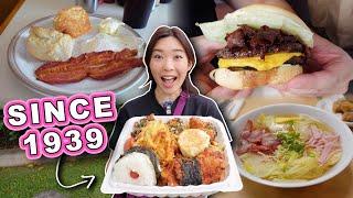 OLD SCHOOL Spots in HAWAII || [Honolulu, Oahu] Burgers, Saimin, Breakfast  and More!