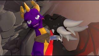 Cynder and Spyro in a Cave