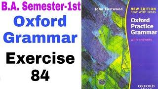 'Oxford Practice Grammar' Exercise 84 by 'English Family87' | Oxford grammar by John Eastwood