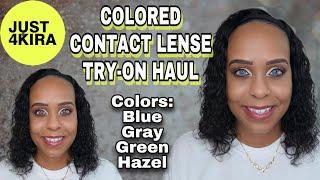 COLORED CONTACT LENSE TRY ON HAUL FT JUST4KIRA | JackieNaturals