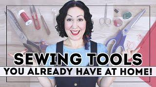 LEARN TO SEW IN LOCK-DOWN // Beginner sewing supplies, tools and equipment you already have at home!