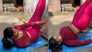 Side belly fat reduce yoga exercise