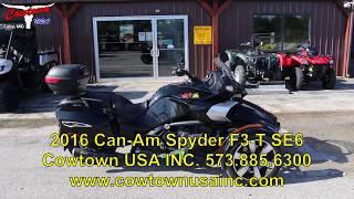 2016 Can Am Spyder F3 T SE6