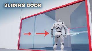 Interactive Sliding Door Blueprint in unreal engine