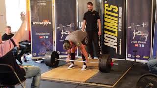 Deadlift 280kg with a very shakey ending!! Dean Maden