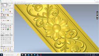 Easy to Create 3D Flower Design in Artcam 2008 || #3d Artcam work || Artcam 2008