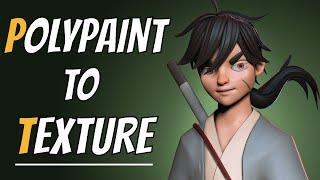 ZBrush Secrets - Convert Polypaint To Texture Quickly