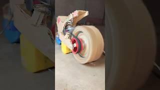 Mini Bike Rider With Cardboard At Home // cardboard bike #bike #shortsfeed #trending