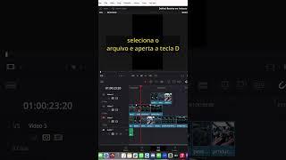 Aprenda DaVinci Resolve em 1 Minuto!  #davinceresolve #cursodavinciresolve