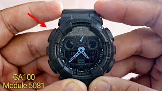 Настройка времени и даты Модуль Casio G-Shock GA100 5081