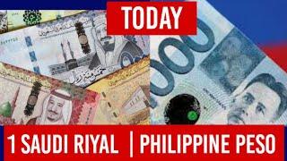 1 SAUDI ARABIAN RIYAL TO PHILIPPINE PESO EXCHANGE RATES TODAY sat to PHP