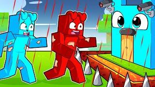 KRWAWY DESZCZ vs TAJNA BAZA w Minecraft!