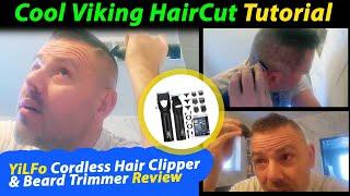 How to Cut Your Own Hair - Viking Haircut Tutorial with YiLFo Hair Clippers Set - Best Haircuts