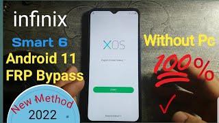 Infinix Android 11Frp bypass without pc 2022||Infinix smart 6 Frp bypass Waqas mobile official