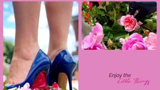 ASMR Relaxing Heels & ️ Floral Walking Outdoor in ASMR heels | ASMR  Gloves