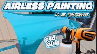Painting a Fender with a Cheap $40 Amazon Airless Sprayer – Will It Work?