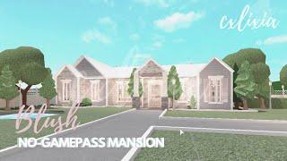 ROBLOX | Bloxburg: Blush No-Gamepass Elegant Aesthetic Mansion | Speedbuild & Tour | cxlixia