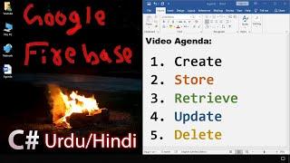 Google FireBase INSERT, SELECT, UPDATE, DELETE Data | C# Urdu\Hindi