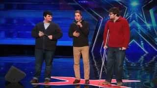 Triple Threat Beautifully Nerdy Boy Band Sing Classic by MKTO   Americas Got Talent 2015