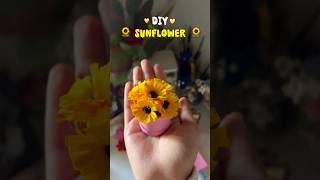 Diy sunflower  #diy #diycrafts #diyprojects #craft #sunflower #shortvideo #artandcraft #art