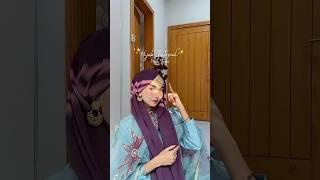 Hijab tutorial with jewellery #hijab #hijabtutorial