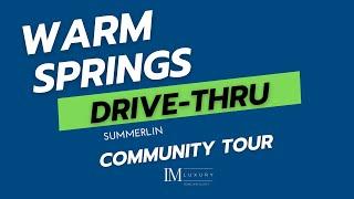 Warm Springs Community Drive-Through Tour | Mountains Edge, Las Vegas