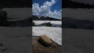Crossing the snowy Sierras with @BrianBraaten #motorcycleadventure #vagabum #travel