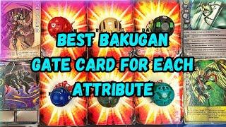 What are the best Bakugan Gate Cards for each Attribute?