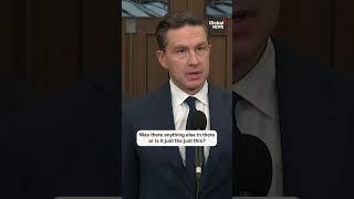 Poilievre quips with reporter about budget docs: "We’re going to have to go to the library"