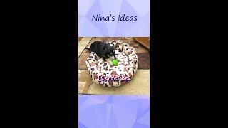 DIY Dog Bed Making At Home - Pet Bed From Old Plaid - Recycling Idea - Sewing Tutorial