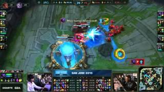 Ending of CLG vs Jin Air Green Wings - Darshan xPeke Backdoor - Game 1 - IEM San Jose 2015