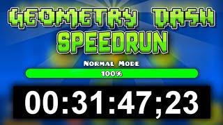 Speedrun (All levels 1-20) (31:47;23) Geometry Dash 2.0 - [bycraftxx]