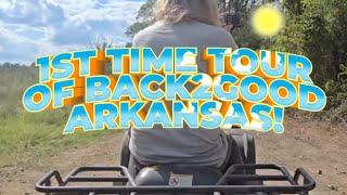 1st time tour of Back2Good in Arkansas! | Off-grid Living, RV Life, Couple builds