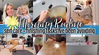 See What Really Happens in Our Morning Routine! Self Care + Completing Tasks I've Been Avoiding!