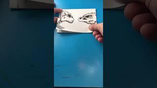 How to draw Godzilla vs Kong Skeletons!!! #artlandhowtodraw #howtodraw #shorts