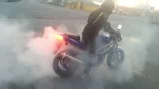 Burnout suzuki SV 650 400