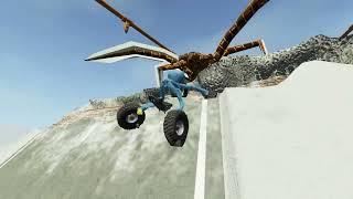 Crazy Cars Jumps & Crashes Over Giant Spider in Broken Bridge | BeamNG Drive Mods