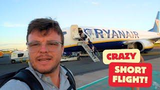 OUR SHORTEST FLIGHT YET !!!! London stansted to Belfast ... With Ryanair