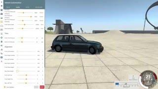 Как занизить авто в BeamNG.