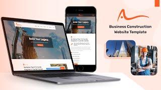 Anaya: Premium Construction HTML Template️,  Construction Business Website [85% OFF] - GeekCodeLab